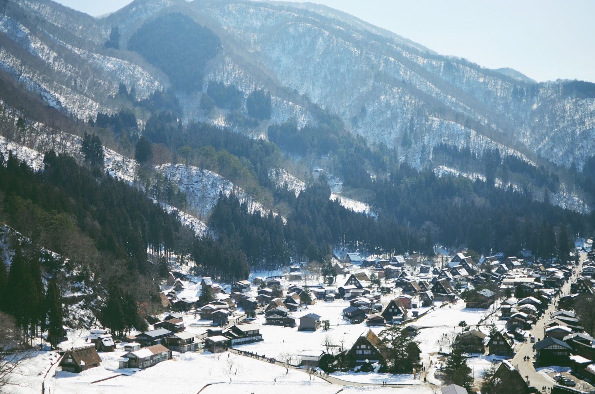 Shirakawa-go một ngày tháng 02 năm 2019